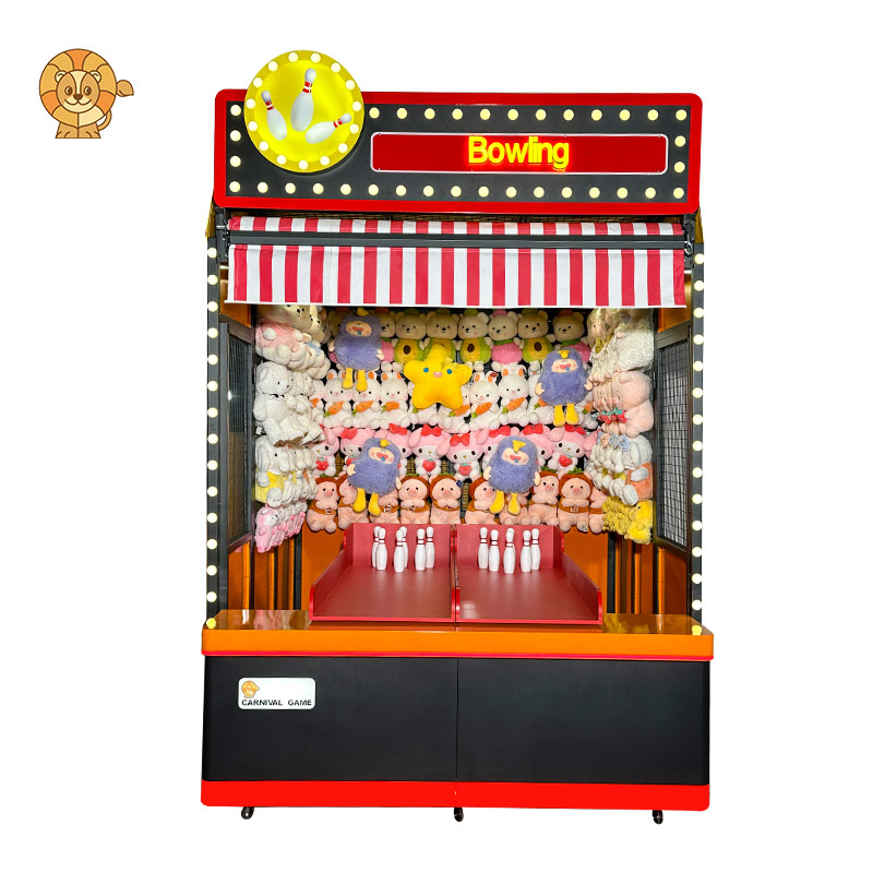 Funny bowling carnival booth game