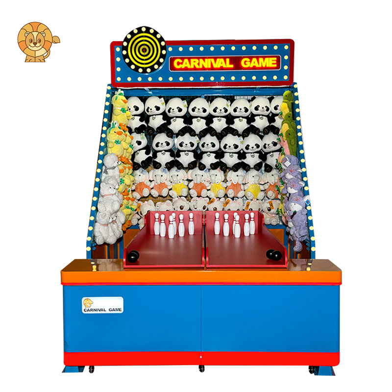 Funny bowling carnival booth game